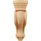 Ekena Millwork 3 7/8"W x 8"D x 13"H Los Angeles Hollow Back Corbel, Red Oak COR03X08X13HARO - alternate 3